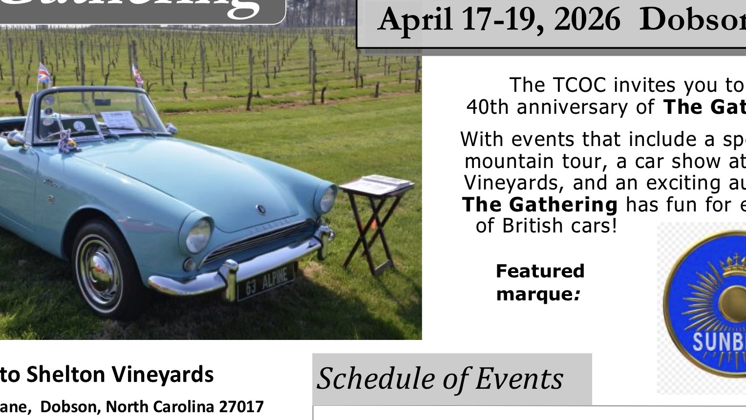 South Central British Car Gathering