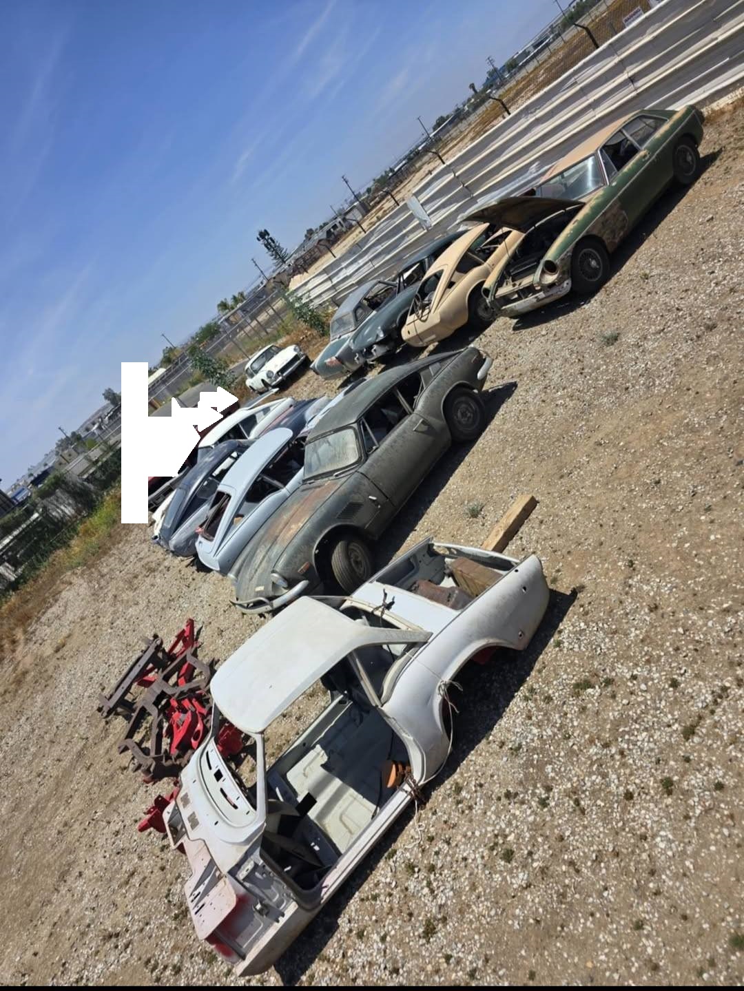 LARGE LOT OF CARS FOR SALE TRIUMPH TR4 TR6 GT6 FRAMES SPITFIRE total of 10 cars and 2 bare frames !!!!