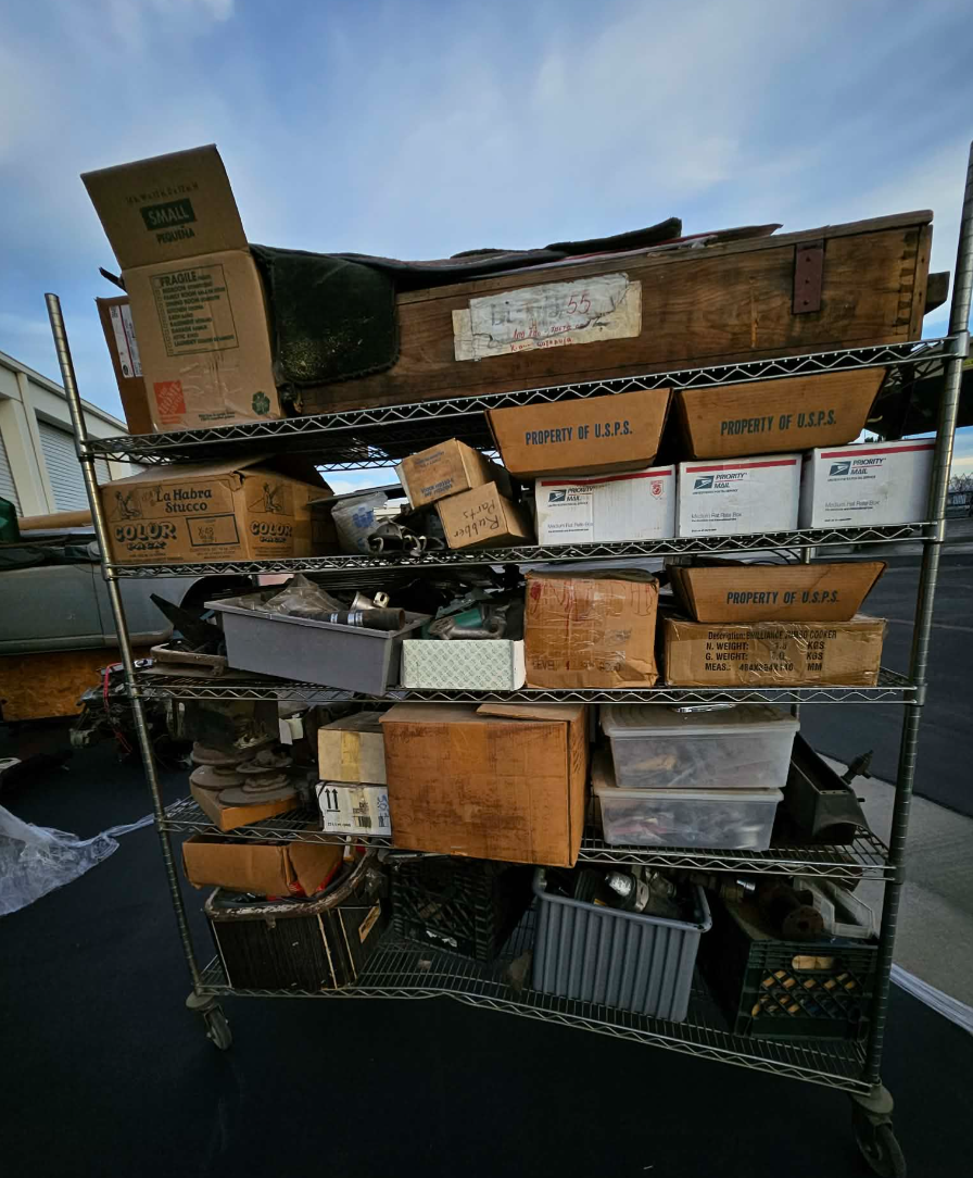 💥💥 MASSIVE TRIUMPH CAR PARTS LOT W/ TR6 PROJECT TR4 GT6 SPITFIRE DOORS FENDERS HARD PARTS INTERIOR