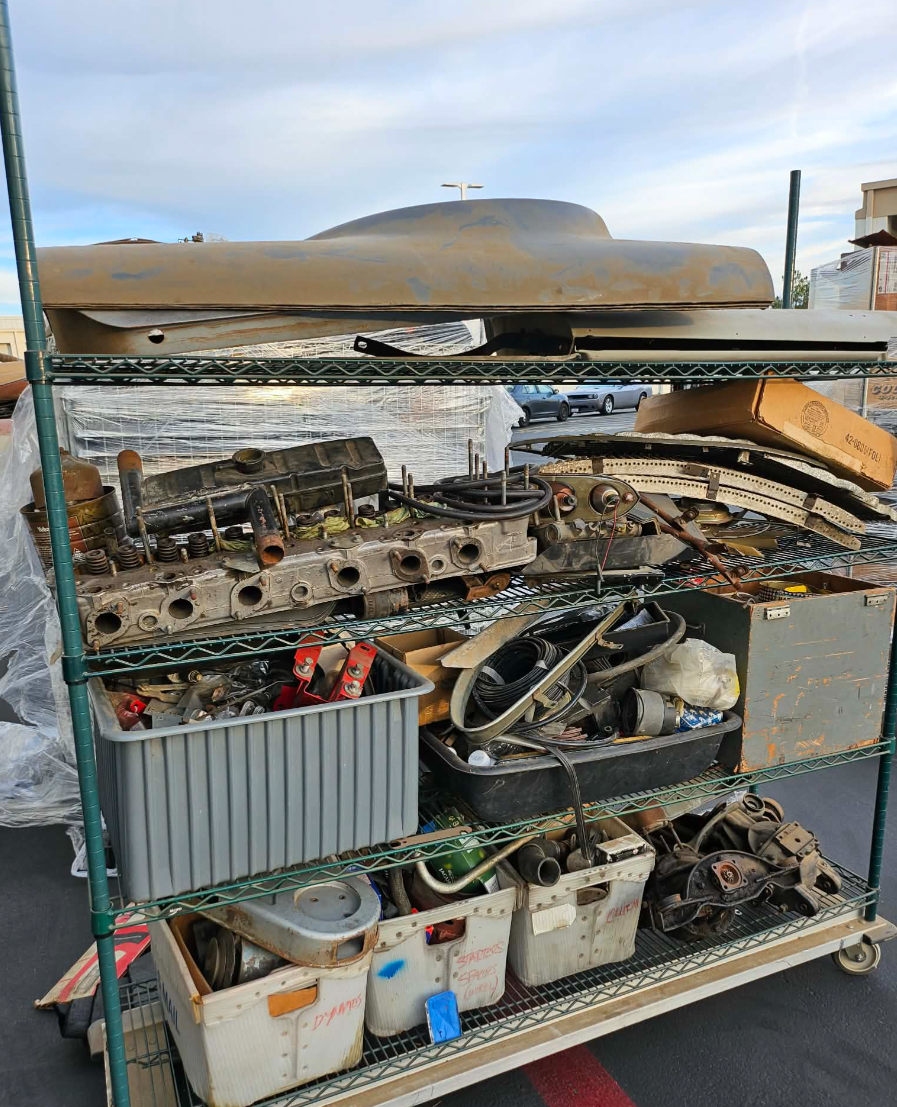 💥💥 MASSIVE TRIUMPH CAR PARTS LOT W/ TR6 PROJECT TR4 GT6 SPITFIRE DOORS FENDERS HARD PARTS INTERIOR