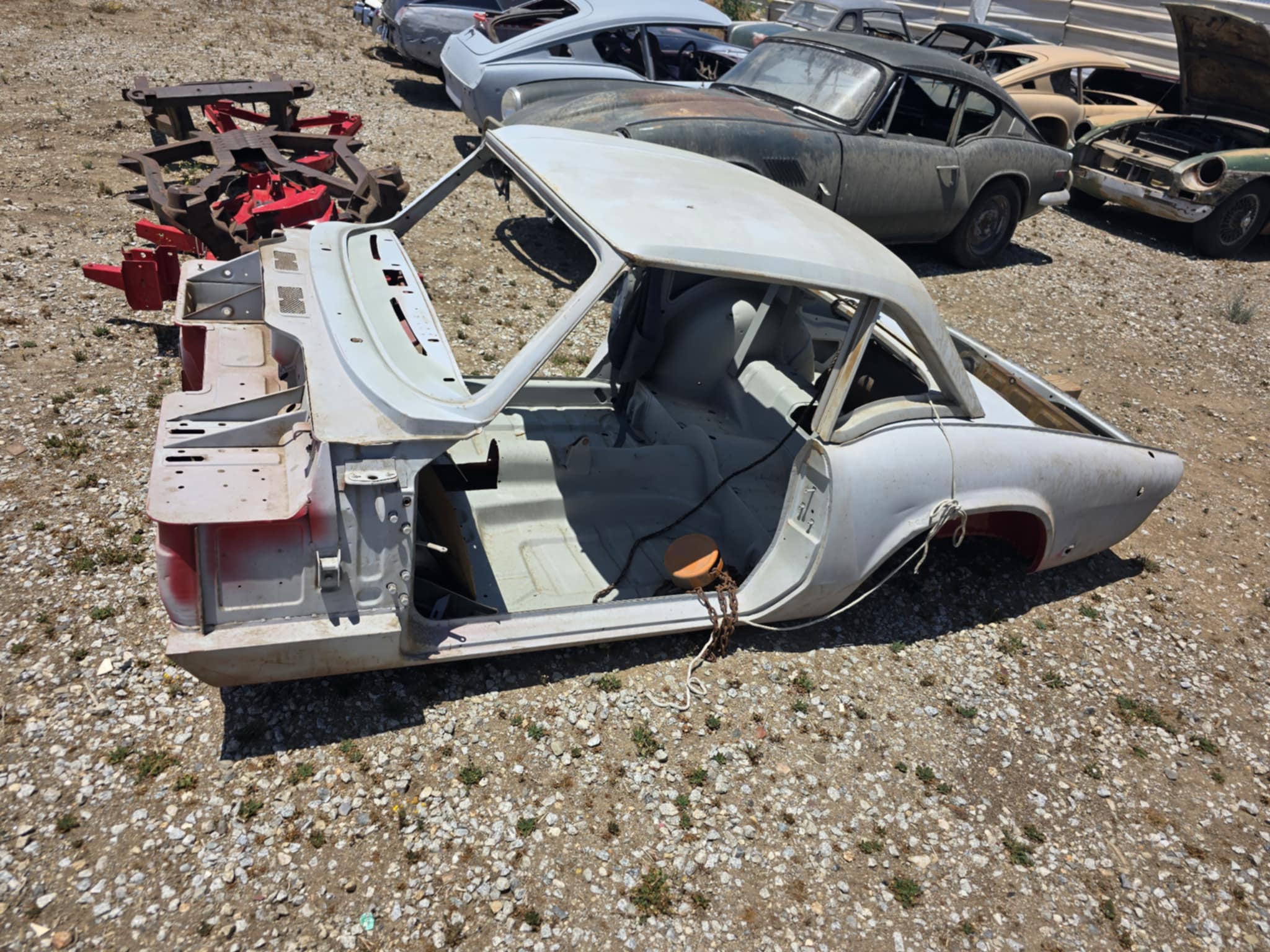 LARGE LOT OF CARS FOR SALE TRIUMPH TR4 TR6 GT6 FRAMES SPITFIRE total of 10 cars and 2 bare frames !!!!