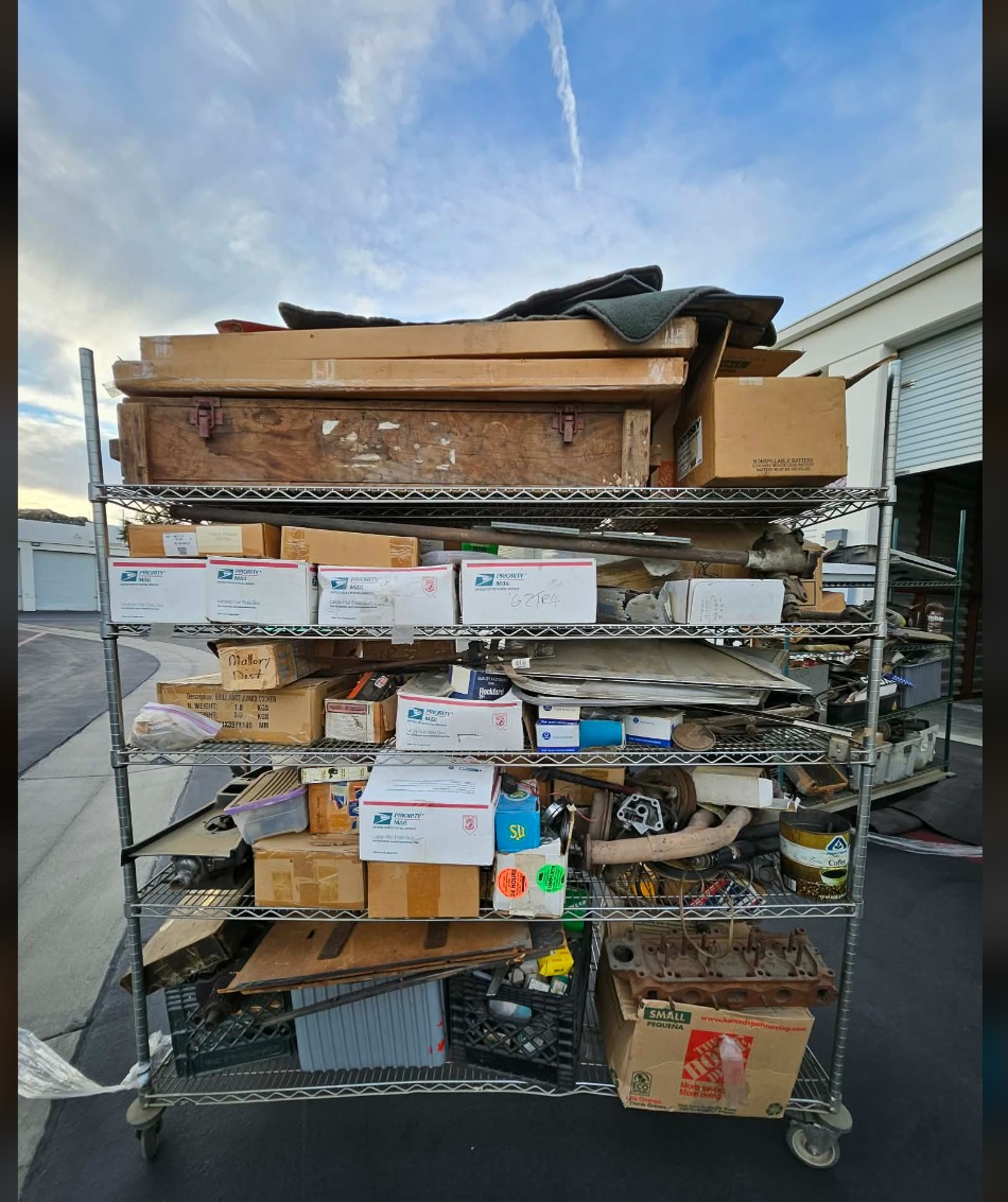 💥💥 MASSIVE TRIUMPH CAR PARTS LOT W/ TR6 PROJECT TR4 GT6 SPITFIRE DOORS FENDERS HARD PARTS INTERIOR